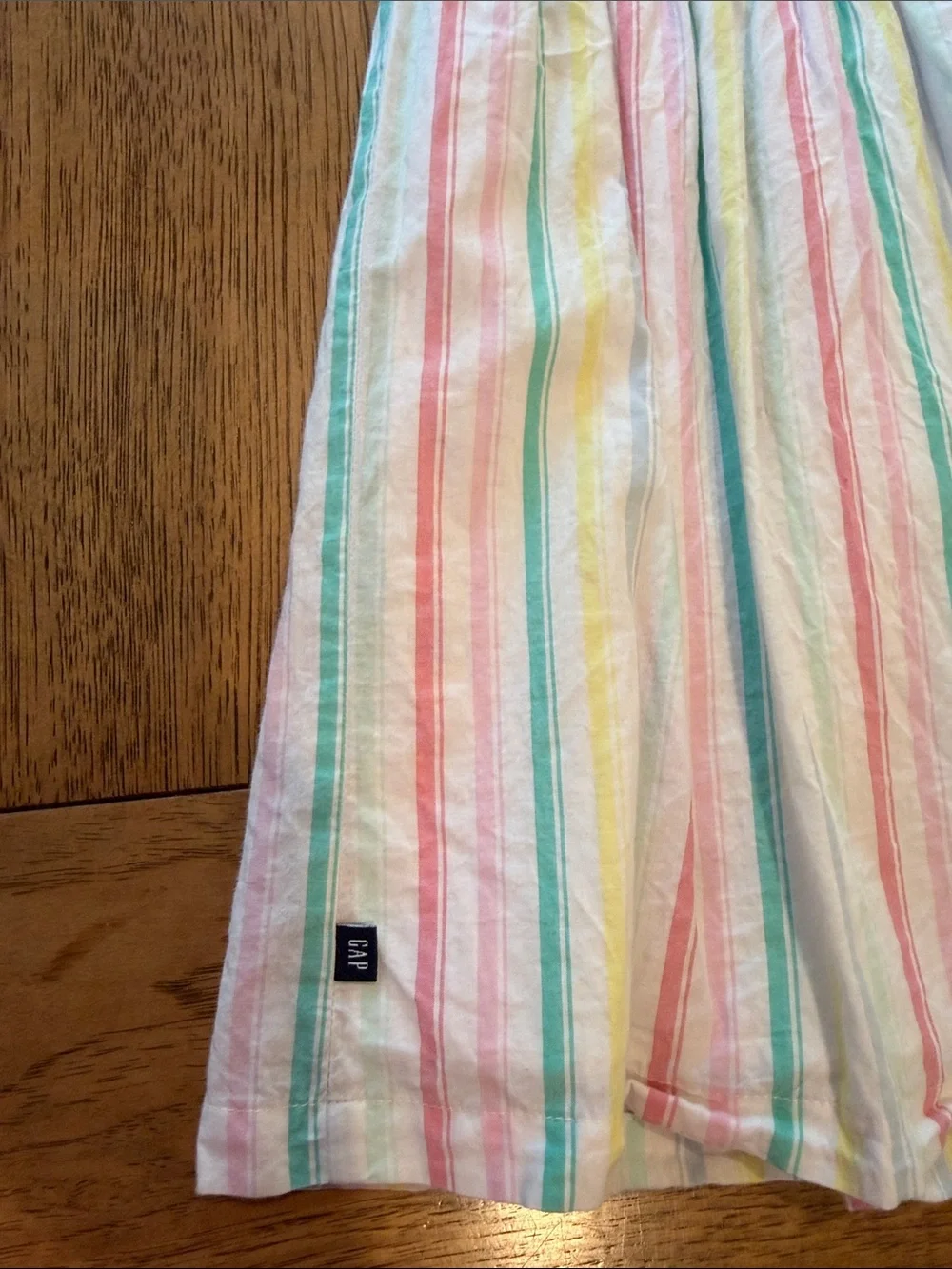 Gap kids 6 /6X small Girls' Multicolor Stripe Button-Front Summer Dress